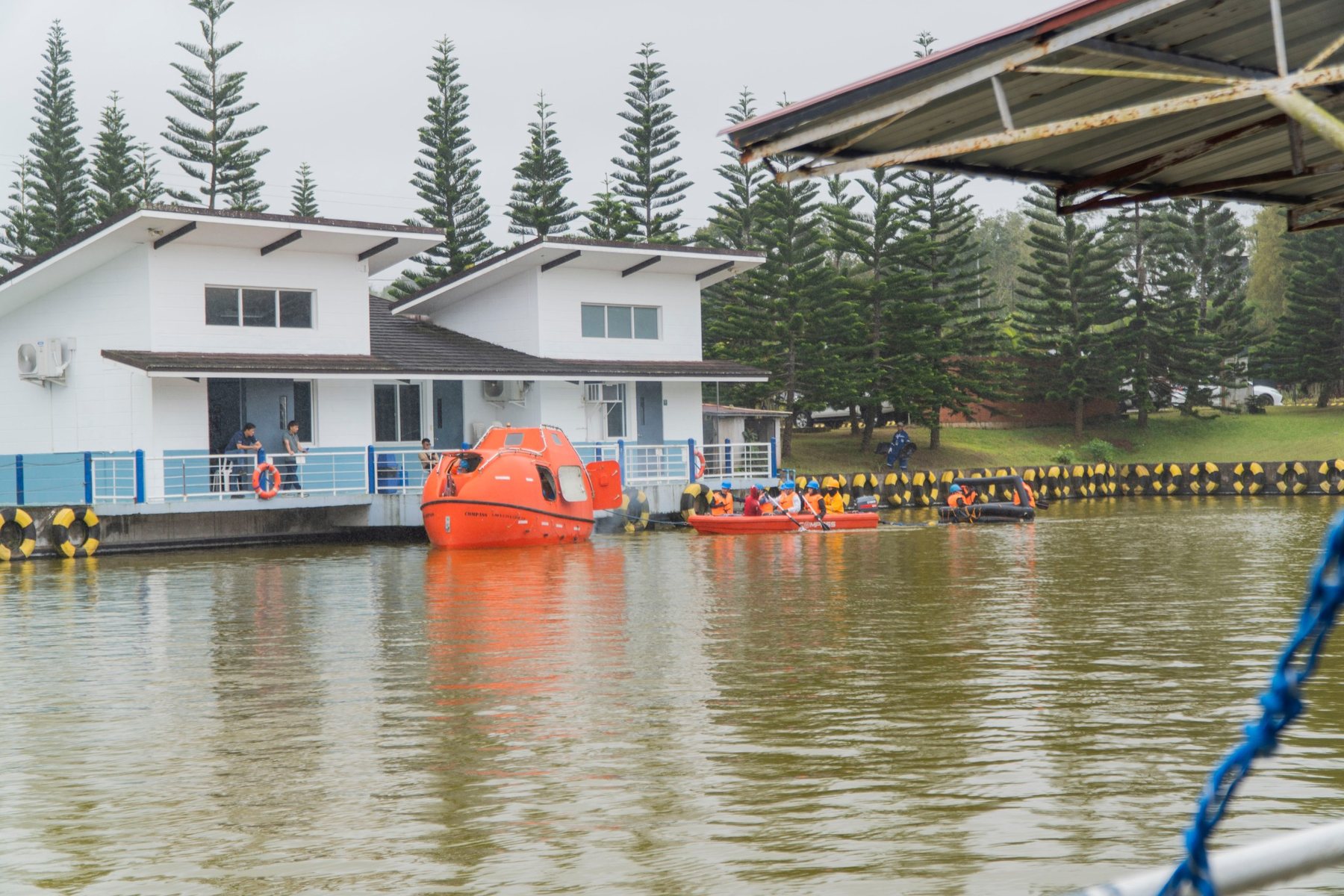 Lifeboat lagoon training site in Cavite